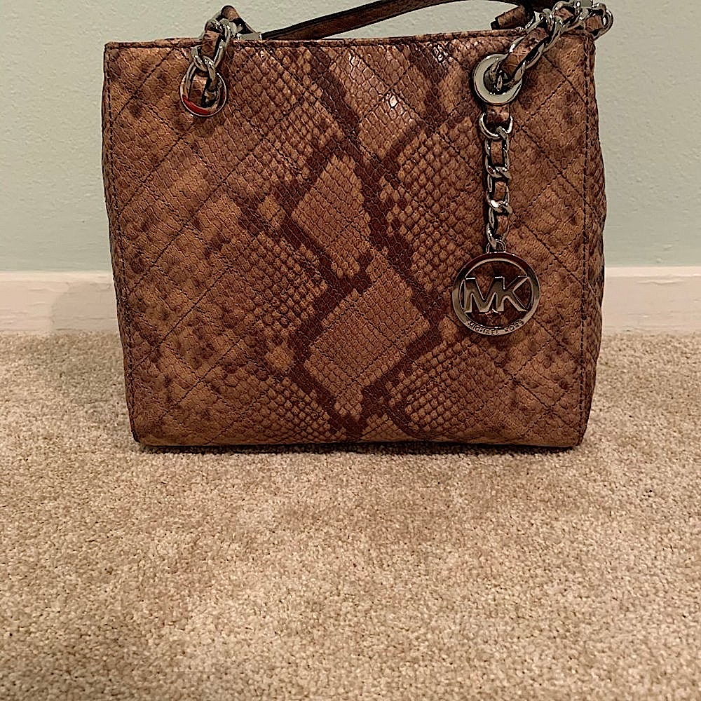 NEW Michael Kors Handbag/Crossbody Snake Print Bag